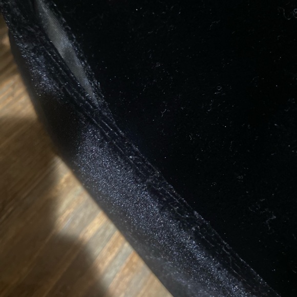 Rebecca Minkoff Crushed Velvet Grey Mini Flower Embellished Crossbody bag Purse - Picture 7 of 10